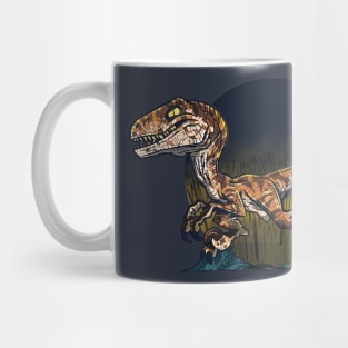 Roaring Velociraptor: The Power of Prehistory Mug